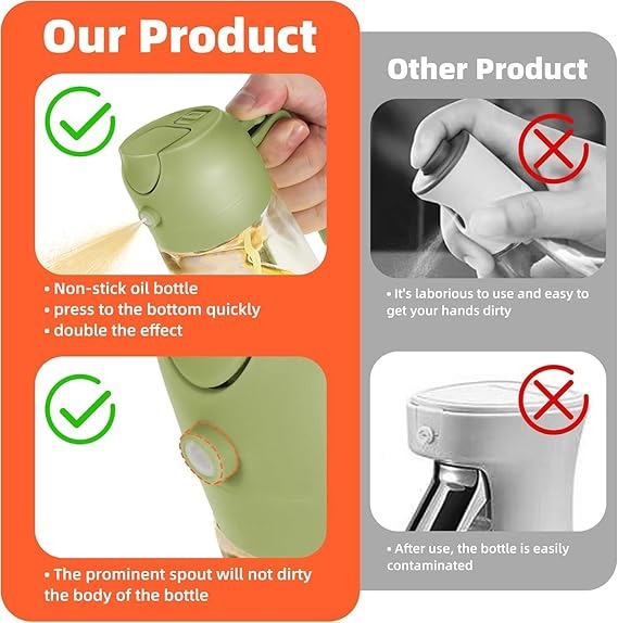 SPRAY OR POUR OIL WITH PERFECT CONTROL