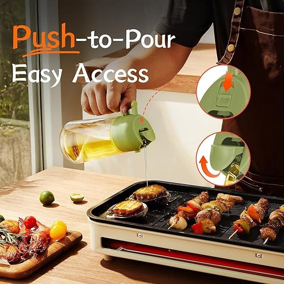 SPRAY OR POUR OIL WITH PERFECT CONTROL