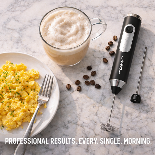 Nova Rechargeable Milk Frother | USB-C Electric Coffee Frother with 3 Speed Modes