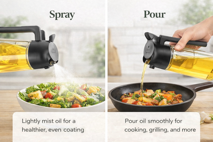 SPRAY OR POUR OIL WITH PERFECT CONTROL