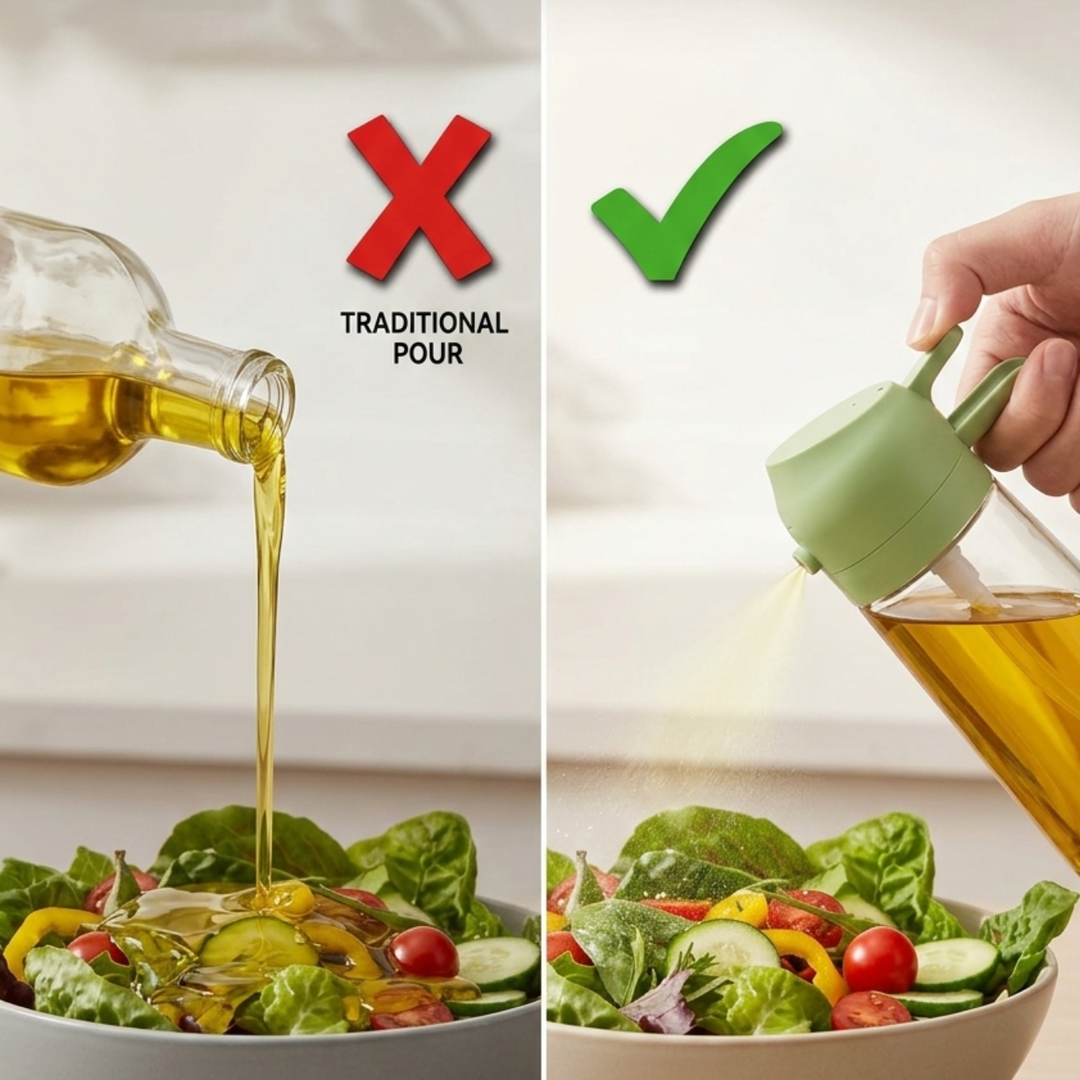 SPRAY OR POUR OIL WITH PERFECT CONTROL